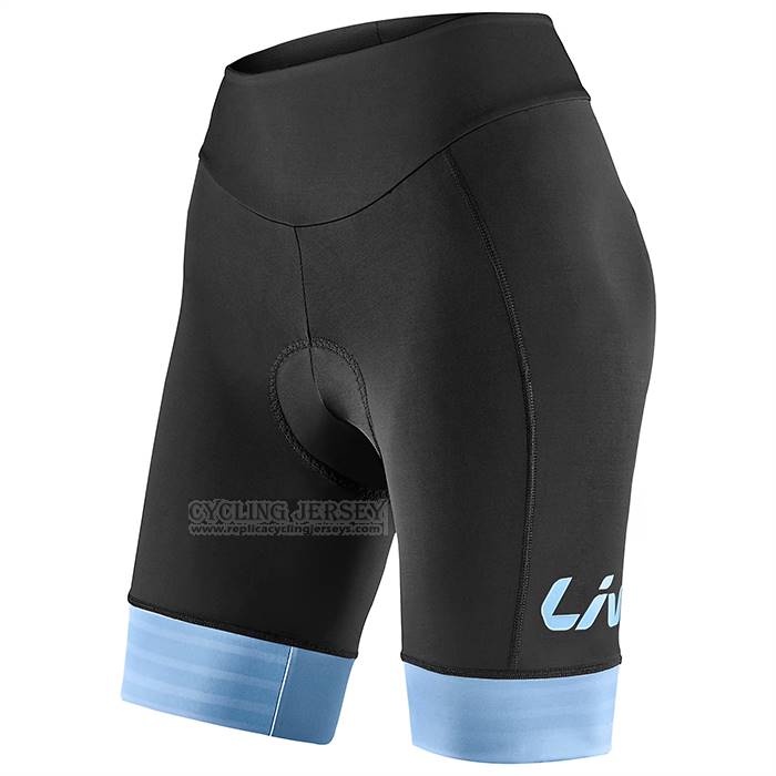 2023 Cycling Jersey Women Liv Light Blue Short Sleeve And  bib Short